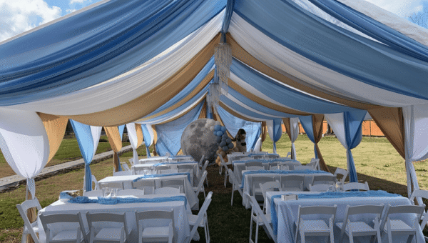 Fully Draped Tents
