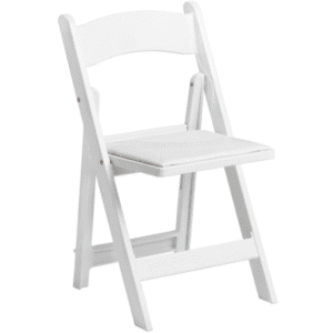 White Plastic Folding Chair