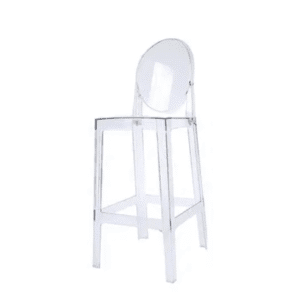 Ghost Barstool w/Back